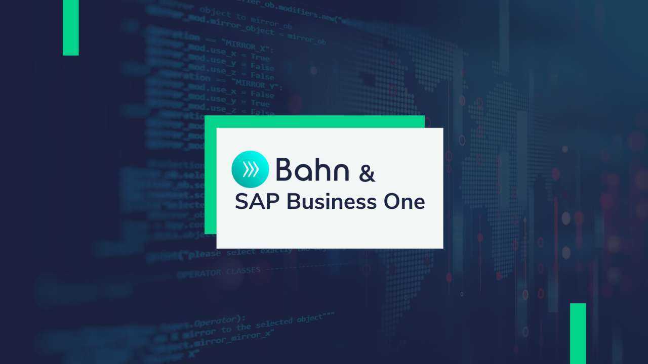 Bahn: Integração Digital com o ERP SAP Business One.